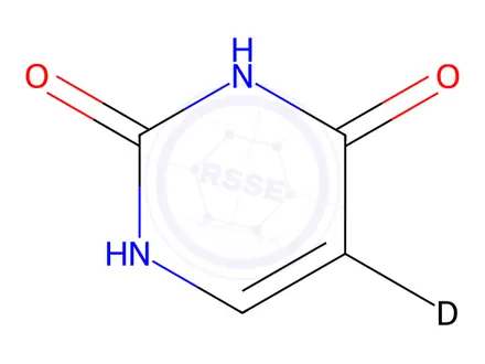 Chemical structure of Uracil-d1