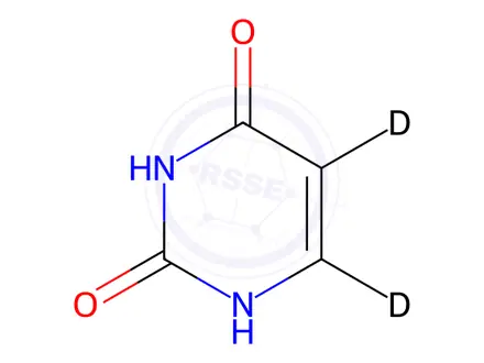 Chemical structure of Uracil-d2