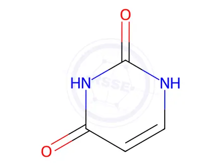 Chemical structure of Uracil in methanol