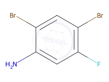 Chemical structure of 2,4-Dibromo-5-fluoroaniline