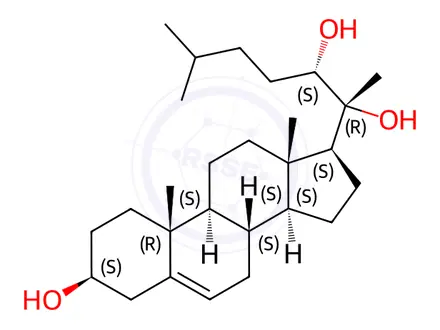 Chemical structure of (3β,22S)-Dihydroxy Cholesterol
