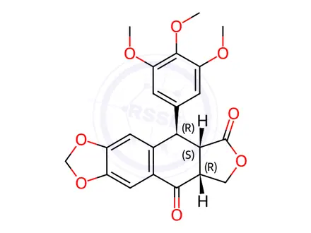 Chemical structure of Picropodophyllotoxone