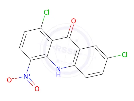 Chemical structure of 1,7-Dichloro-4-nitroacridin-9(10H)-one