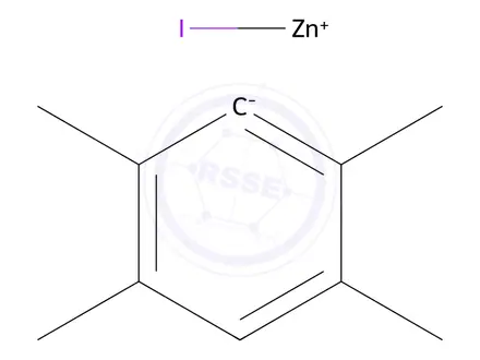 Chemical structure of 2,3,5,6-Tetramethylphenylzinc iodide 0.5 M in Tetrahydrofuran