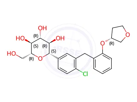 Chemical structure of Empagliflozin Ortho Isomer