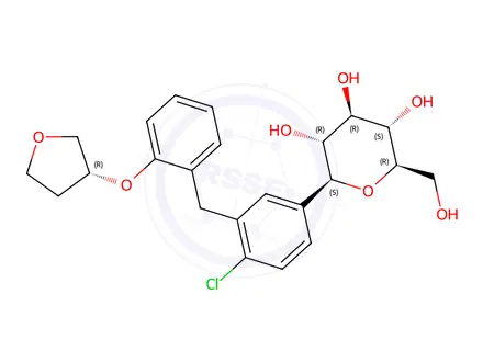 Chemical structure of Empagliflozin Ortho Isomer