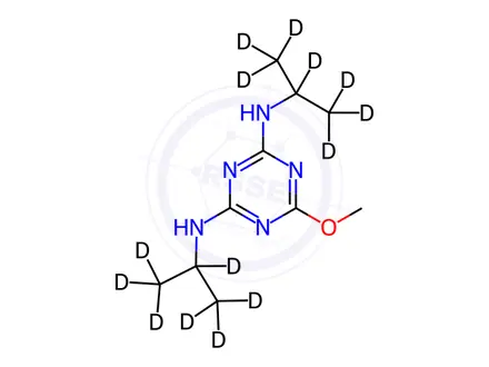 Chemical structure of Prometon D14 (di-iso-propyl D14)