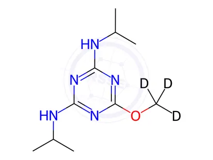 Chemical structure of Prometon D3 (methoxy D3)
