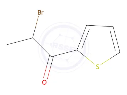 Chemical structure of 2-Bromo-1-(thiophen-2-yl)propan-1-one
