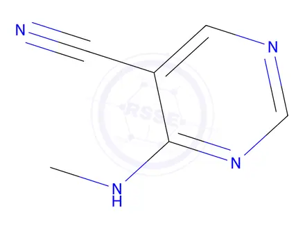 Chemical structure of 4-(Methylamino)pyrimidine-5-carbonitrile