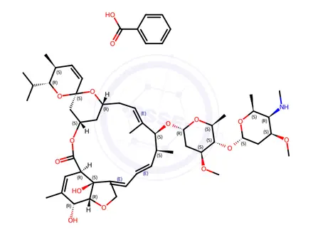 Chemical structure of Emamectin Benzoate B1b