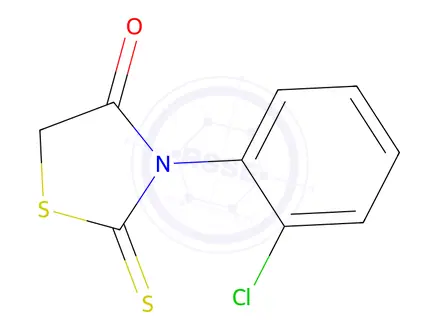 Chemical structure of 3-(2-Chlorophenyl)-2-thioxothiazolidin-4-one