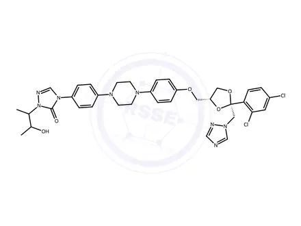Chemical structure of Itraconazole Impurity 68 (Mixture of Enantiomers)