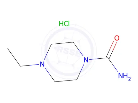 Chemical structure of 4-Ethylpiperazine-1-carboxamide hydrochloride
