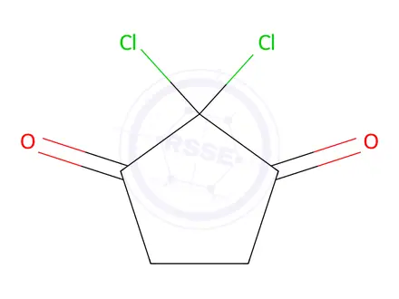 Chemical structure of 1,3-Cyclopentanedione, 2,2-dichloro-