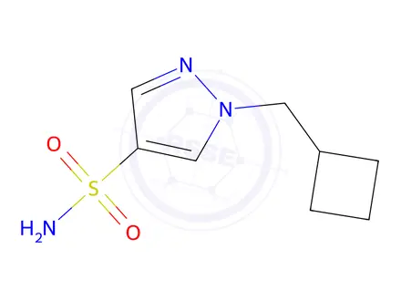 Chemical structure of 1-(Cyclobutylmethyl)-1h-pyrazole-4-sulfonamide