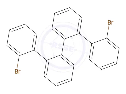 Chemical structure of 1,1':2',1'':2'',1'''-Quaterphenyl, 2,2'''-dibromo-