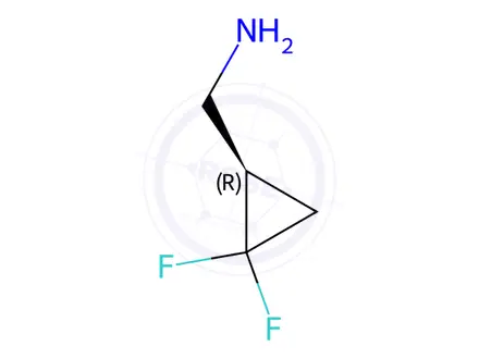 Chemical structure of (R)-(2,2-difluorocyclopropyl)methanamine hydrochloride