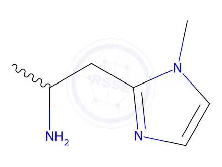 Chemical structure of 1-(1-Methyl-1h-imidazol-2-yl)-2-propanamine