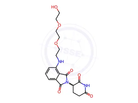 Chemical structure of Pomalidomide-PEG3-OH