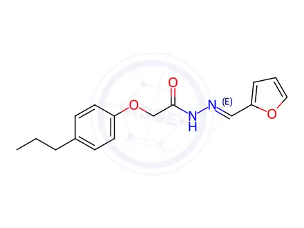 Chemical structure of N'-(Furan-2-ylmethylene)-2-(4-propylphenoxy)acetohydrazide
