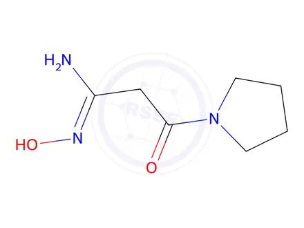 Chemical structure of N'-hydroxy-3-oxo-3-(pyrrolidin-1-yl)propanimidamide