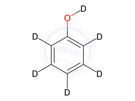 Chemical structure of Phenol-[D6]