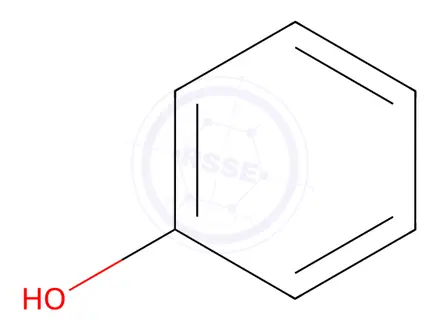 Chemical structure of Phenol