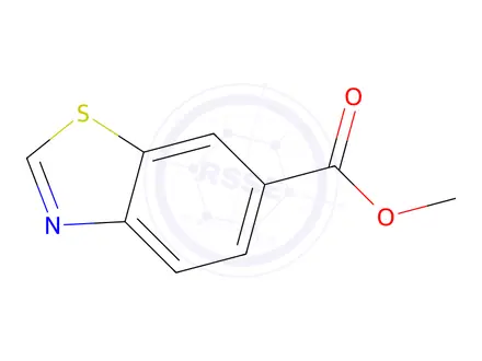Chemical structure of methyl 1,3-benzothiazole-6-carboxylate