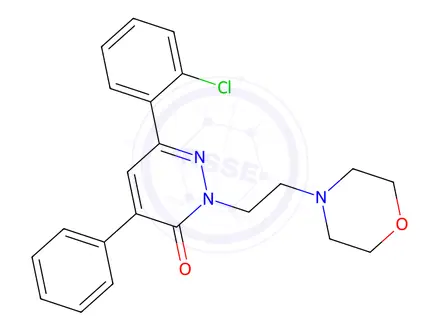 Chemical structure of 6-(2-Chlorophenyl)-2-(2-morpholinoethyl)-4-phenylpyridazin-3(2H)-one