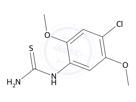 Chemical structure of 1-(4-Chloro-2,5-dimethoxyphenyl)thiourea