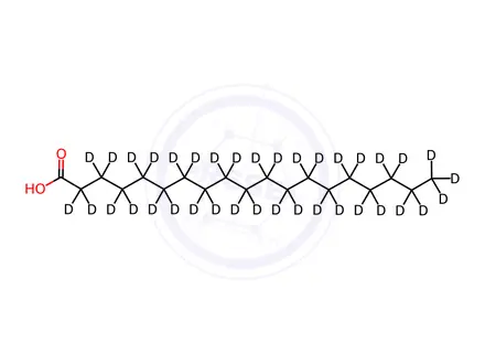 Chemical structure of Nonadecanoic-d37 Acid