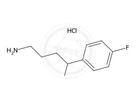 Chemical structure of α-(3-aminopropyl)-4-fluoro-Benzenemethanol, hydrochloride (1:1)