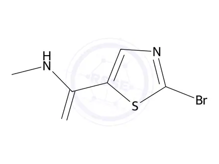 Chemical structure of 2-Bromo-N-methylthiazole-5-carboxamide