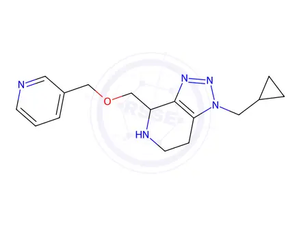Chemical structure of 1-(Cyclopropylmethyl)-4-((pyridin-3-ylmethoxy)methyl)-4,5,6,7-tetrahydro-1H-[1,2,3]triazolo[4,5-c]pyridine