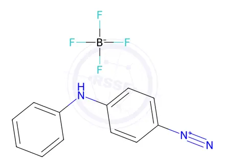 Chemical structure of 4-(phenylamino)benzenediazonium tetrafluoroborate