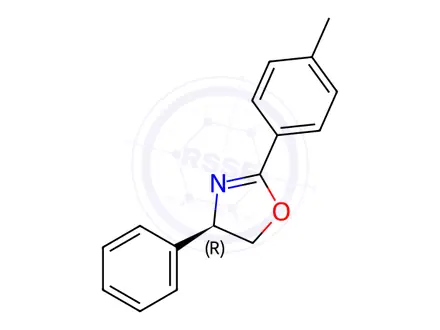 Chemical structure of (4R)-4,5-Dihydro-2-(4-methylphenyl)-4-phenyloxazole
