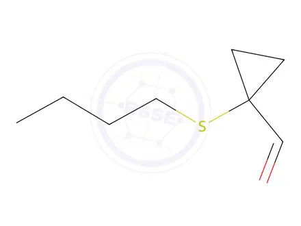 Chemical structure of Cyclopropanecarboxaldehyde, 1-(butylthio)-(9CI)
