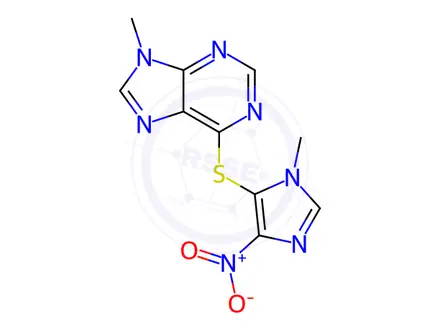 Chemical structure of 9-Methylazathioprine