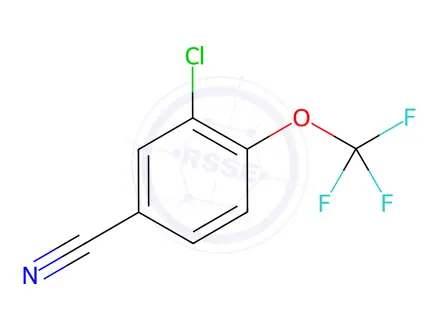 Chemical structure of 3-Chloro-4-(trifluoromethoxy)benzonitrile