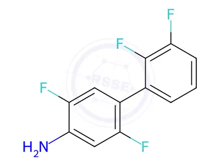 Chemical structure of 2,2',3',5-Tetrafluoro-[1,1'-biphenyl]-4-amine