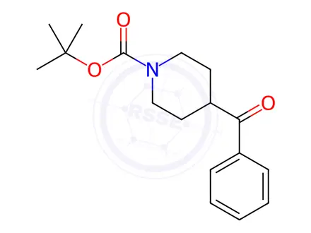 Chemical structure of tert-Butyl 4-benzoylpiperidine-1-carboxylate