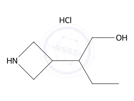 Chemical structure of 2-(Azetidin-3-yl)butan-1-ol hydrochloride