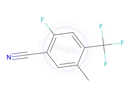 Chemical structure of 2-Fluoro-5-Methyl-4-(trifluoroMethyl)benzonitrile, 97%