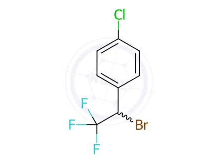 Chemical structure of 1-(1-Bromo-2,2,2-trifluoro-ethyl)-4-chloro-benzene