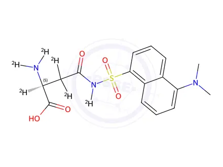 Chemical structure of Dansyl-L-asparagine-d6