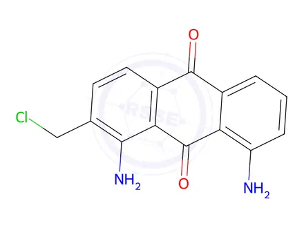 Chemical structure of 1,8-Diamino-2-(chloromethyl)anthracene-9,10-dione