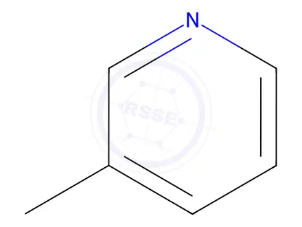 Chemical structure of 3-Picoline