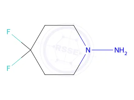 Chemical structure of 4,4-Difluoro-piperidin-1-ylamine hydrochloride
