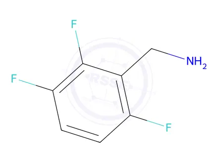 Chemical structure of benzenemethanamine, 2,3,6-trifluoro-